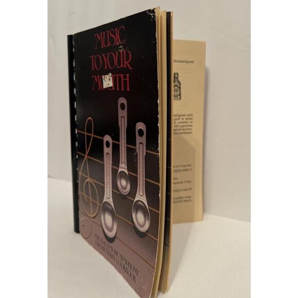 Vintage 1982 Music To Your Mouth The Baltimore Symphony Orchestra's Cookbook - Picture 1 of 6